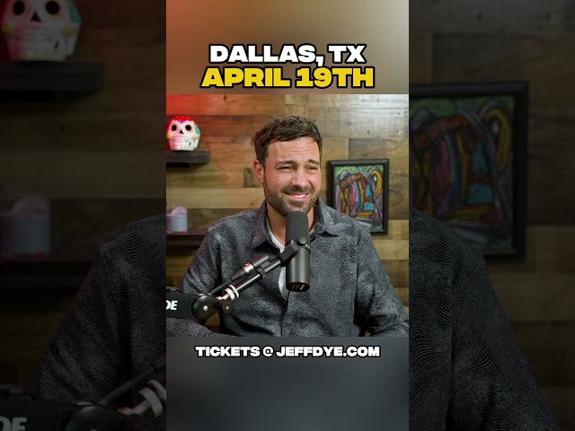 Dallas! April 19th! Get your tickets at JeffDye.com!