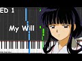Inuyasha - My Will Piano Tutorial
