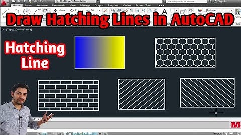 Hatching Line in AutoCAD | How to draw Hatching Line In AutoCAD | Autocad  Hatching Line Mech20 Tech
