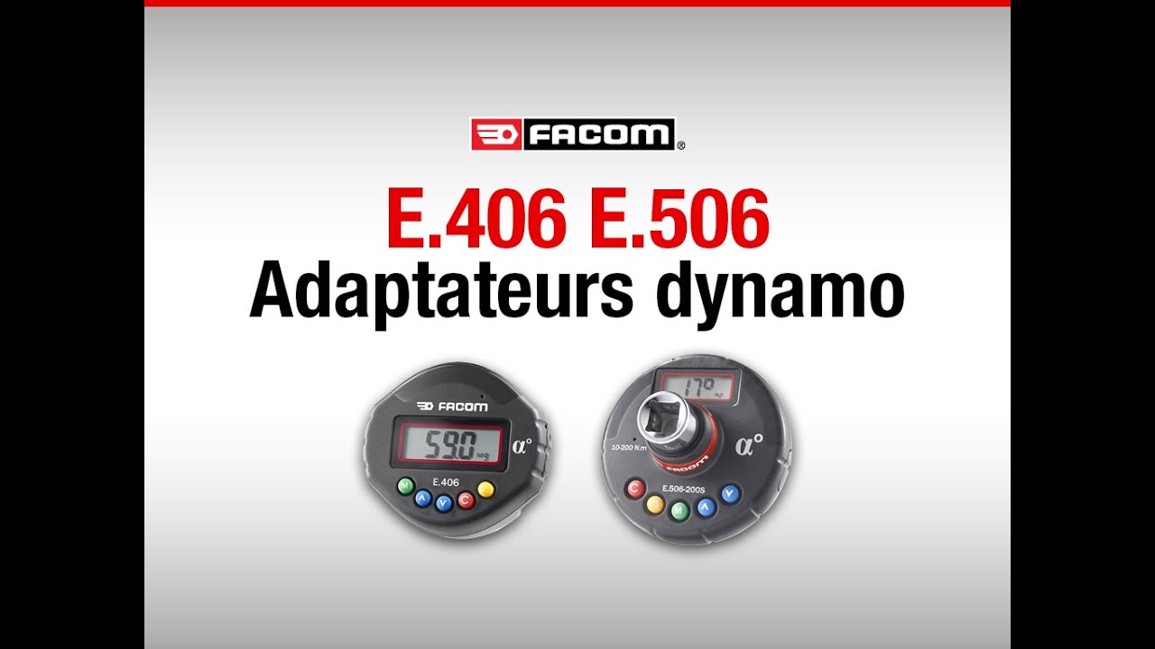 FACOM Adapteur Dynamométrique Numérique Couple et Angle 340 Nm Haute  Précision E.506-340S