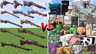 What TaCZ Gunpowder Revolution Gun can Defeat the Most Minecraft Mobs in a Row?