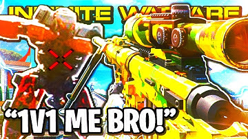 I ACCEPTED a 1v1 from a RANDOM PLAYER... (INFINITE WARFARE)