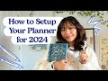 How to set up your 2024 planner  beginner friendly  your future self will thank you