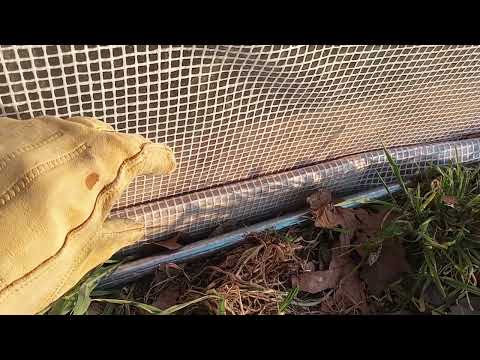 Holding Greenhouse Plastic