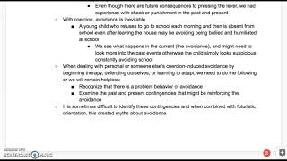 Ch. 8 - Avoidance