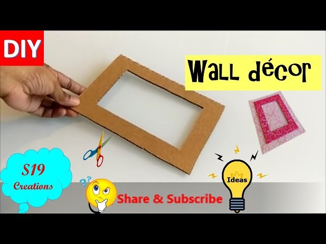 DIY: WALL DECO / PELE MELE PHOTO FRAMES WITH CARDBOARD 