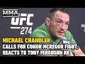 Michael Chandler Explains Epic Knockout of Tony Ferguson at UFC 274