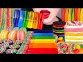 ASMR RAINBOW DESSERTS 무지개 건반젤리, 레인보우 케이크, 마카롱, 로프젤리, 오레오*MOST POPULAR DESSERTS EATING MUKBANG먹방