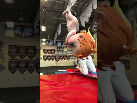 BABY ADLEY GYMNASTiCS Crazy Cartoon BACKFLiP How Did She Do That Tumbling Baby Aforadley