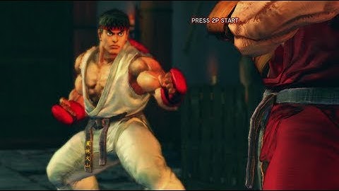 Ryu - Opening, Ending and Rival Cinematic - Super Street Fighter 4