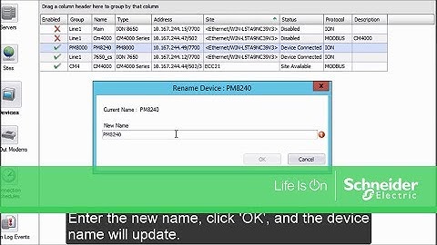 Renaming Devices in StruxureWare Power Monitoring Expert 7.2 & 8.0 | Schneider Electric Support