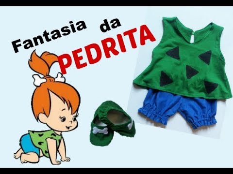 Postman Them processing DIY: FANTASIA DA PEDRITA / PEBBLES FLINSTONE COSTUME - YouTube