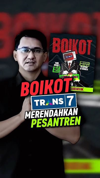 Boikot Trans 7 Karena Nge-Framing Para Kiai Yang Banyak Duitnya #shorts
