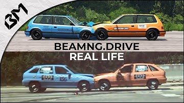 BeamNG Drive VS Real Life - CRASH-TEST DAMAGE COMPARISON | Soft Body Physics
