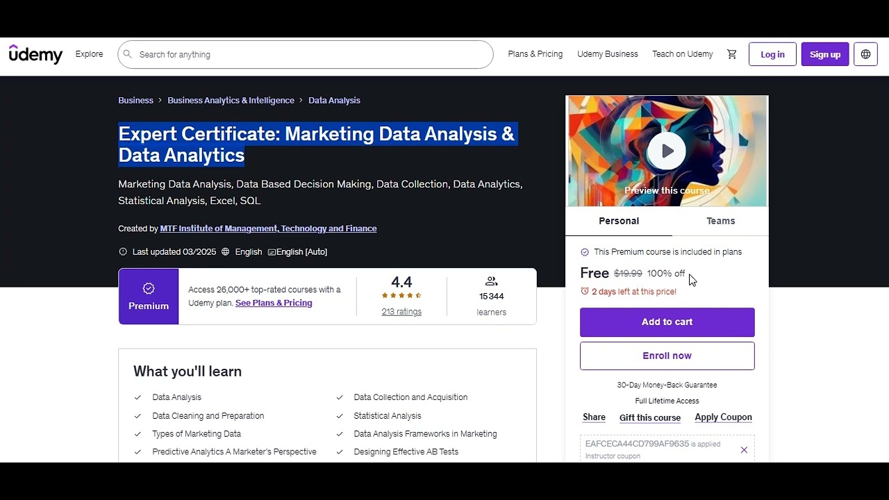 Udemy Free Courses with Certificate: Udemy Coupon Code - 100% Coupon off
