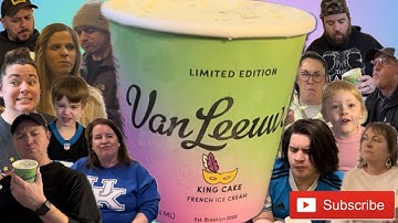 TASTE TEST! Van Leeuwen KING CAKE - ICE CREAM!