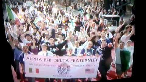 Alpha Phi Delta at the Columbus day parade 2010