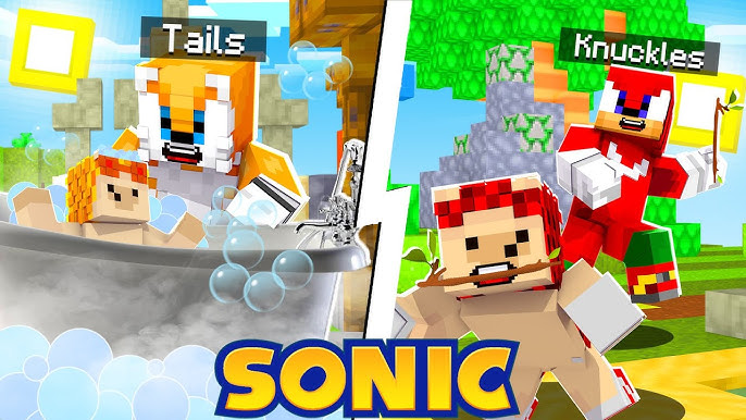 TIPOS de SONIC no MINECRAFT 😬 #sonicfeio #sonic2 #sonic #infantil