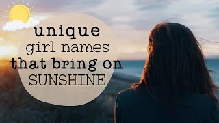 UNIQUE GIRL NAMES THAT BRING ON SUNSHINE!| Baby Girl Name List #Shorts #BabyNames screenshot 1