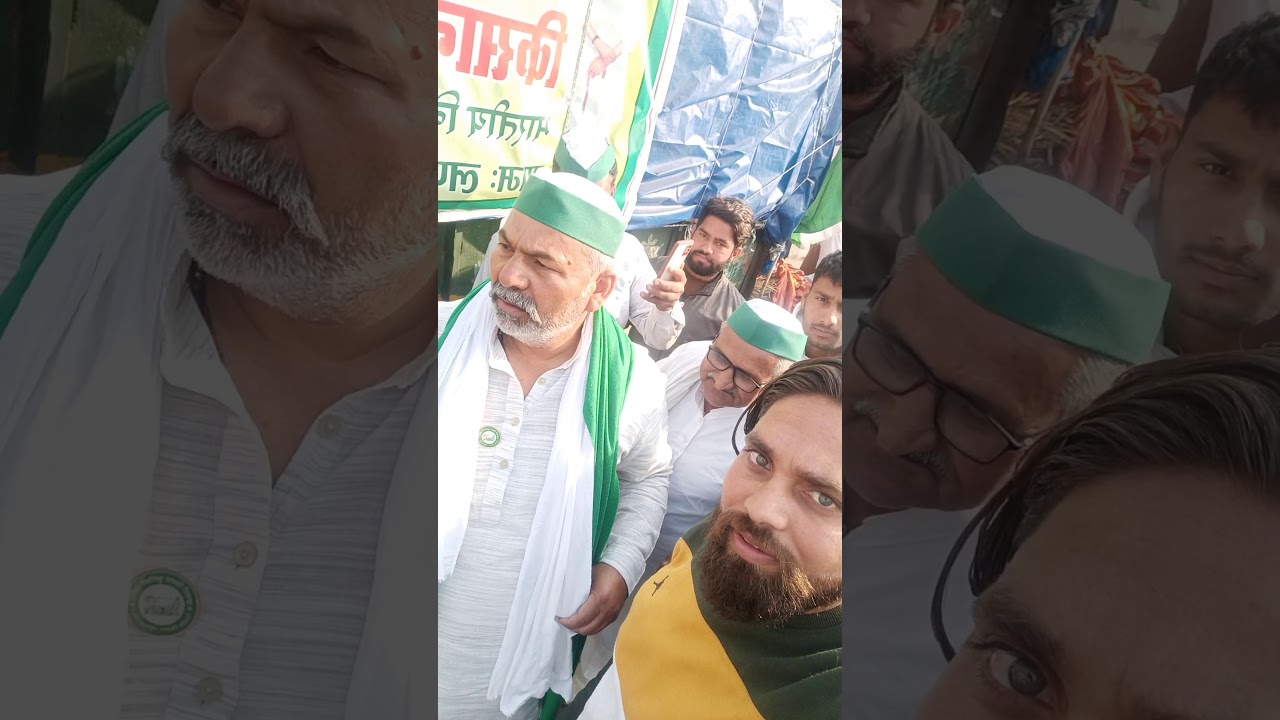 Delhi border Farmer protest with Rakesh tikait