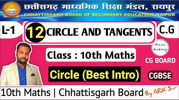 10th Maths || CG Board || Chapter 12 Circle and Tangents || Circle (intro) by ARK sir genius academy
