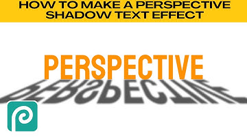 How to Make a 3D Perspective Shadow Text Effect in Photopea