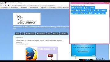 How to make or create PDF file of web page and plain text From Google Chrome browser
