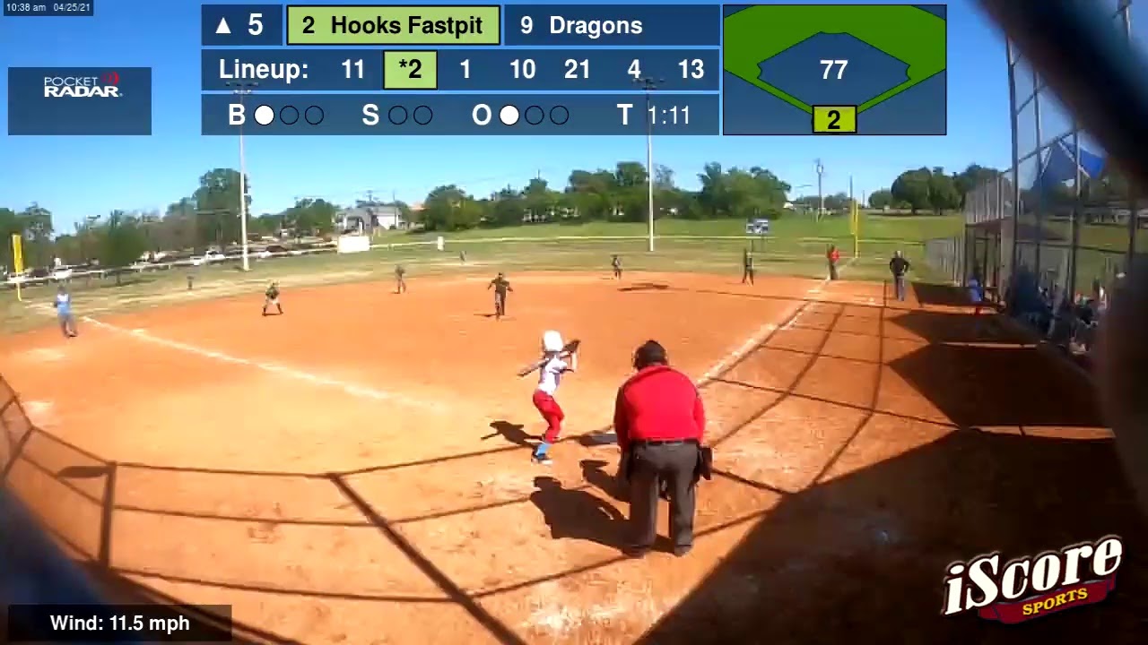 Hooks Fastpitch Beheler vs Texas Dragons 10U Caple (2021.04.25) YouTube