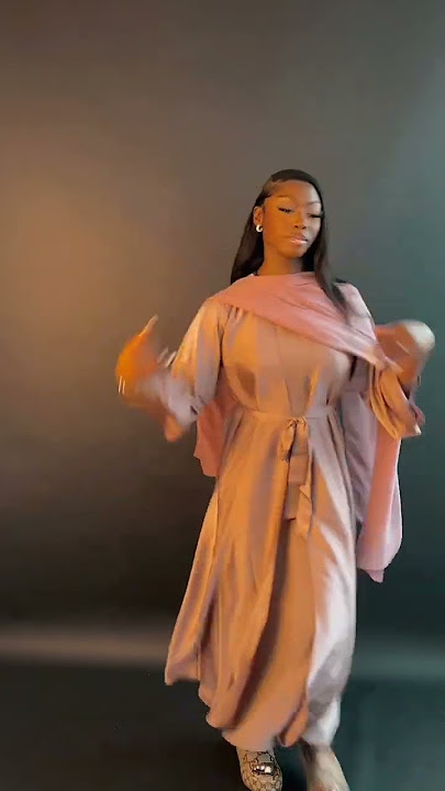 The Ruha abaya in Nude and White #abaya #abayainspo #abayasale
