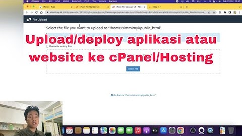 Cara upload website ke cPanel/Shared Hosting
