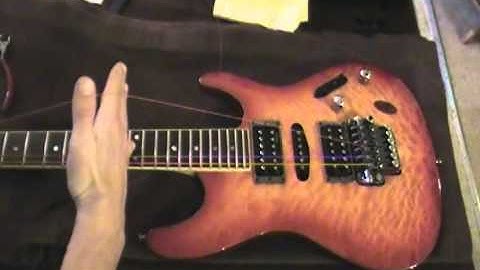 ibanez zr tremolo setup and string change