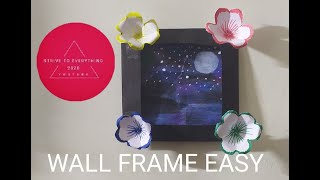 How to make a frame on a wall for photo