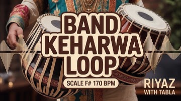 Keharwa Loop 170 BPM | F# Kali 3 #rhythm #riyazwithtabla