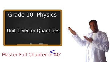 Grade 10 Physics: Master Vector Quantities (Unit-1) in 40 Minutes!