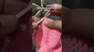 This is how to make double crochet, learn from basic🧶#crochet #crochettutorial #handmade #tutorial