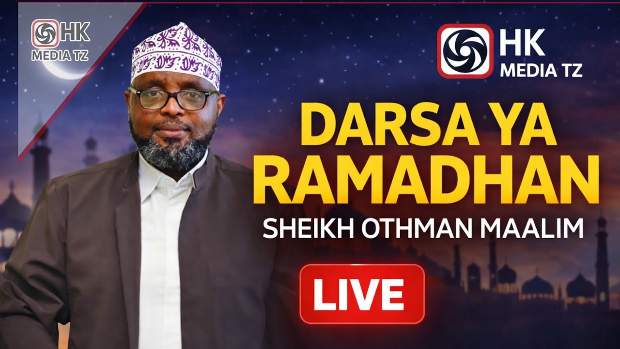 🔴LIVE DARSA YA RAMADHAN YA 7 KUTOKA MASJID NOOR MUHAMMAD