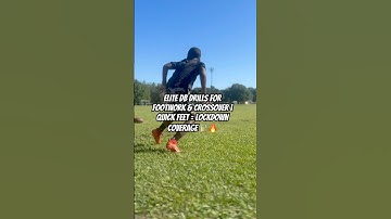 Elite DB Drills for Footwork & Crossover | Quick Feet = Lockdown Coverage 🔒🔥