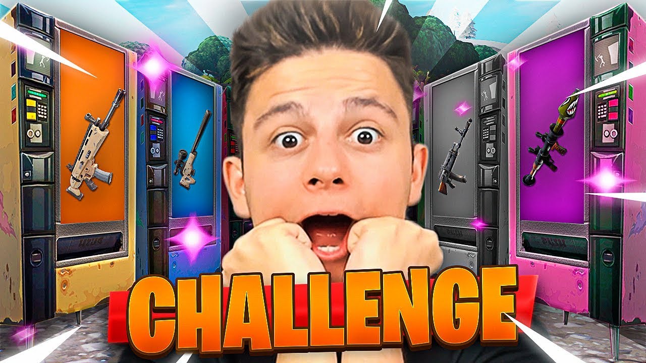 ¡El RETO DE LAS MÁQUINAS EXPENDEDORAS EN FORTNITE! - Ampeter