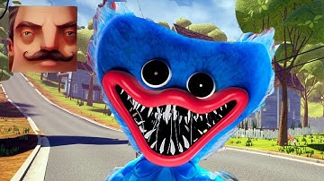 Hello Neighbor - New Neighbor Poppy Playtime Scary Huggy Wuggy History Gameplay Walkthrough