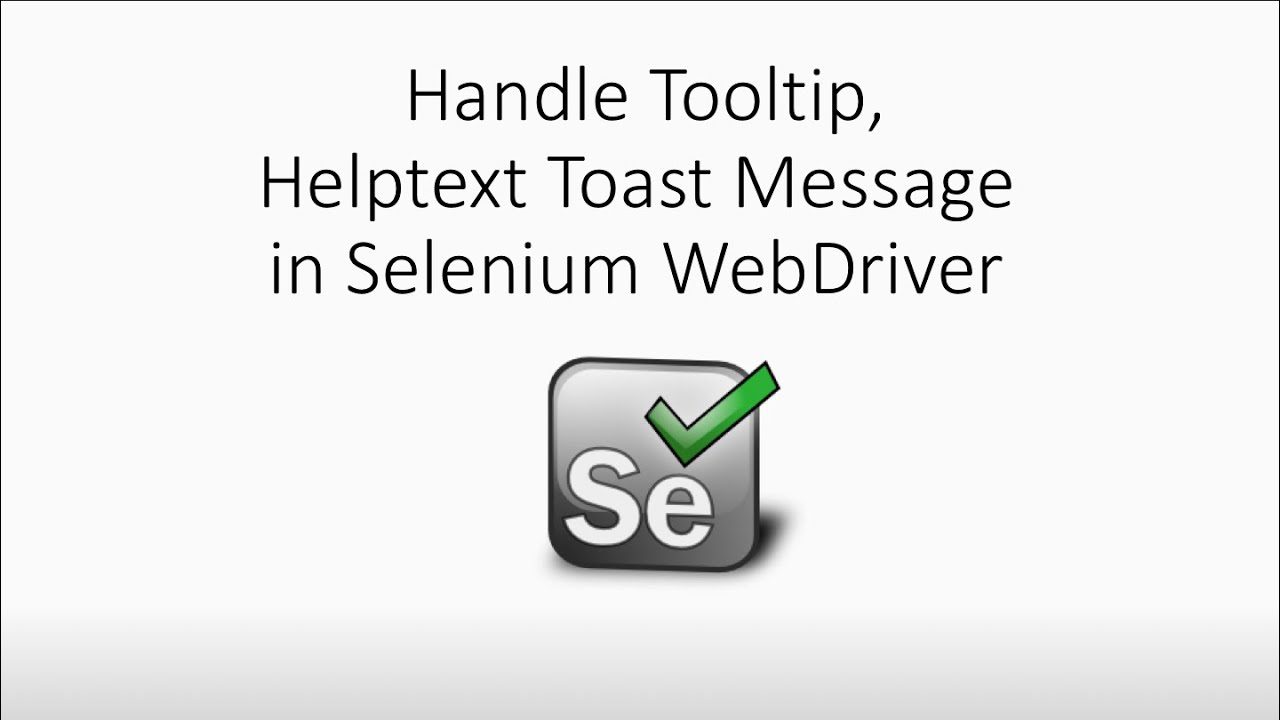 How To Get Tooltip Text In Selenium Java