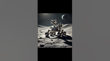 A Robot Walks on the Moon 🤖🌕 - Exploring the Lunar Surface -  #space #shorts #robot #moon #nasa