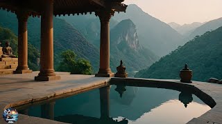 Mountain Sanctuary: Celestial Pool with Majestic Views ✨ 🏞️ 🦅 Tibetan Healing Flute 🎶