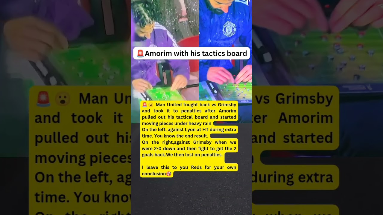 🚨Amorim with his tactics board