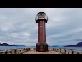 Rain Walk SUNPORT TAKAMATSU STATION KAGAWA JAPAN | 4K ASMR | Sea Terminal Station