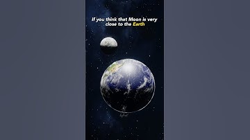 Still you think that the Moon is very close to Us? #space #earth #moon #universe #shorts
