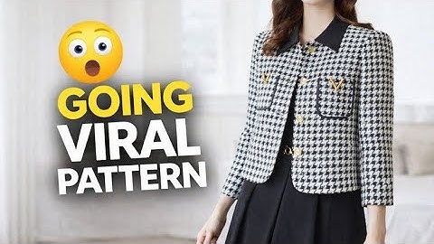 This Women’s Jacket Pattern Is Going Viral | Easy Professional Pattern Drafting Tutorial