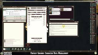 FG Character Data Management | DnD5e Rule Set | FG v4.5.10