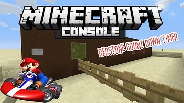 Minecraft PS3 & XBOX 360 SIMPLE Redstone Countdown Timer! (PS4 & XB1)
