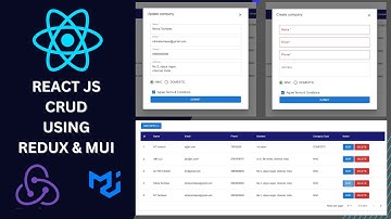 React JS CRUD Actions using REDUX Pattern MUI Design & JSON SERVER API