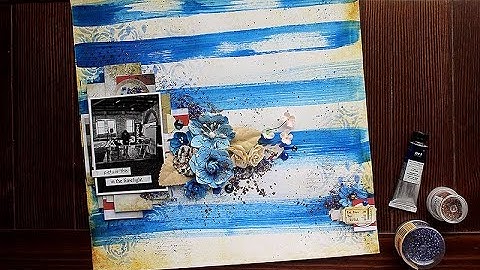 Picture this in the limelight - mixed-media layout tutorial by Riikka Kovasin